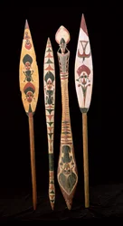 Canoe paddles from the Solomon Islands